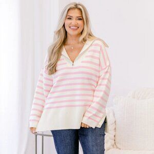 NWT Chic Soul Striped Sweater